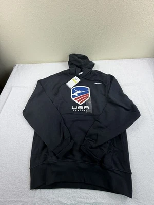 Sudadera con Capucha Pullover Oficial Nike Team USA - Negra, Para Hombre Pequeña Olimpiada Nueva Foto 1 de 4