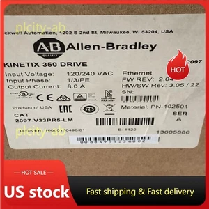 Servoaccionamiento sellado Allen-Bradley 2097-V33PR5-LM Kinetix 350 2,0 kW EE. UU. Impuestos libres - Imagen 1 de 5
