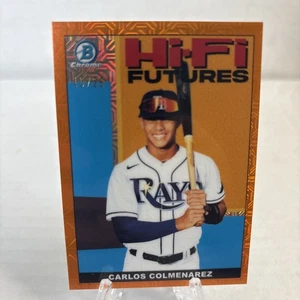 Carlos Colmenarez 2022 Bowman Chrome HiFi Futures Orange Mojo Refractor #/25 SSP - Picture 1 of 3