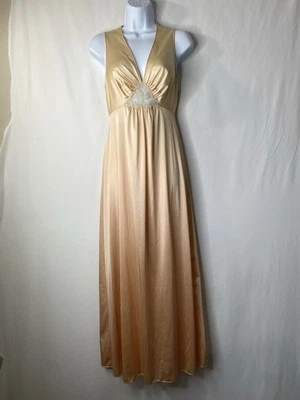 Vintage Vanity Fair Mujer Talla 34 Largo Sedoso Slinky Femenino Victoriano Capricho Foto 1 de 4