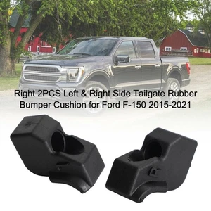 2PC Left & Right Side Tailgate Rubber Bumper Cushion pour Ford F-150 2015-21 A10 - Bild 1 von 12