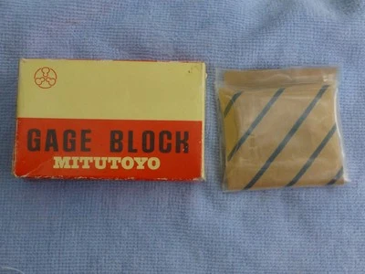 2 BLOQUES MEDIDORES MITUTOYO TALLA 1"" GRADO NO. 611201 Y un 1 más pequeño sin la caja Foto 1 de 4