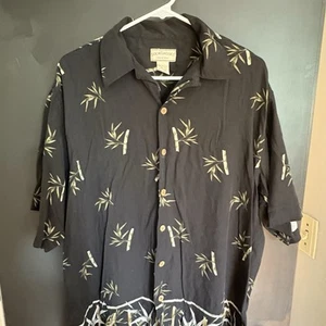 Boca Classics Island Wear - Men’s Short Sleeve Shirt Size Large - 100% Silk - Picture 1 of 10