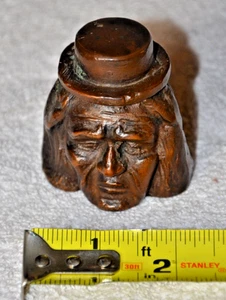 Vintage "RENEGADE INDIAN" Bronzeskulptur Briefbeschwerer von Buck's für Pomona Fair - Bild 1 von 5