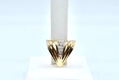 Colgante Deslizante Vintage Dos Tonos Oro 14k y Diamantes.~~ 4.0gr Foto 1 de 4