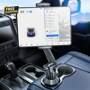 Tablet Holder for Car, for Ipad Cup Holder Car Mount with 1.57 Depth Large Clamp - Afbeelding 1 van 7