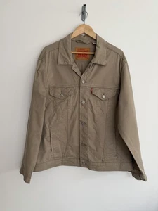 Chaqueta vaquera Levi’s Trucker beige topo marrón XL ajuste vintage - Imagen 1 de 16