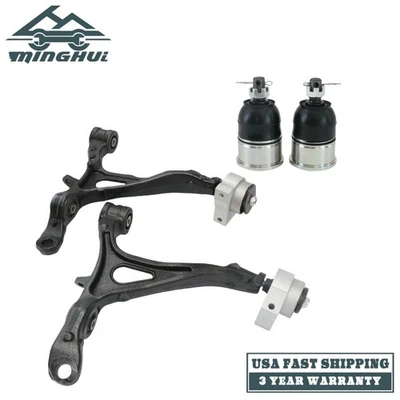 Fits 2009-2014 Acura TL 4x Front Lower Control Arm Lower Suspension Ball Joints - Imagem 1 de 4
