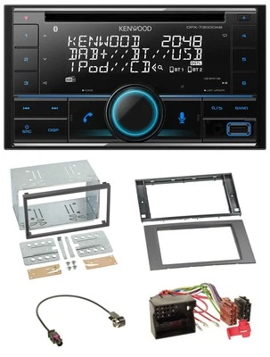 Kenwood CD 2DIN DAB USB MP3 Bluetooth Autoradio für Ford Fusion Kuga Transit 05- - Bild 1 von 4