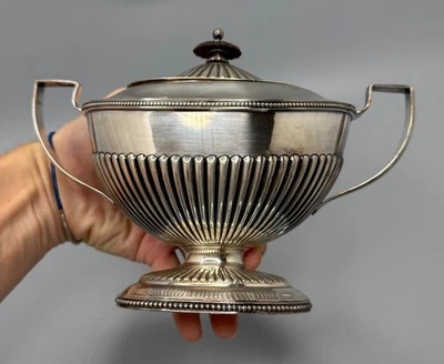 ⭕️ GORHAM ELECTROPLATE COVERED SUGAR BOWL 01170 FEDERAL STYLE VINTAGE - Image 1 of 4