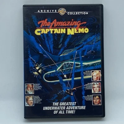 The Amazing Captain Nemo DVD 1978 Sci-Fi Adventure Jose Ferrer Burgess Meredith - Image 1 of 4