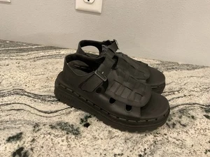 Scarpe sandali Sketchers neri in pelle jammers pescatore retro con cinturino 7 - Foto 1 di 8