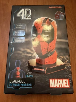 Marvel Deadpool 3D Puzzle Bust – 4D Build Model Kit – Sealed – Spin Master - Image 1 of 3