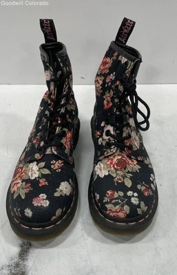 Botines para mujer Doc Marten negros de lona floral talla 6 Foto 1 de 4