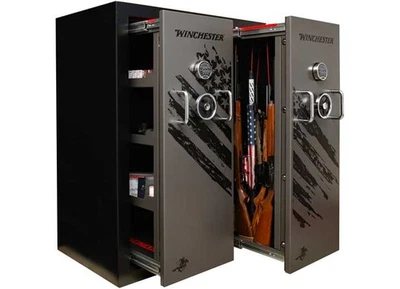 Winchester Safes DDD-6048-3 Defender Double Door Gun Safe Two-Tone Slate & Black - Image 1 of 4