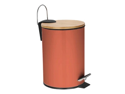 Kosmetik Eimer Tret Mülleimer aus Metall mit Deckel in 5 Farben, 3 Liter, Ø 17cm - Bild 1 von 4