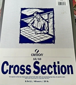 Canson 10/10 Querschnitt doppelseitiges Bondpapier 8,5x11" 40 Blatt 20 Pfund - Bild 1 von 1