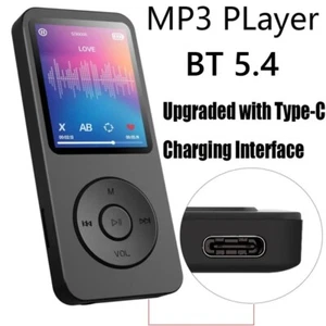 Tragbarer MP3 Player Typ-C 1,8 Zoll Walkmen Bluetooth 5.4 kompatibel E-Books Rec - Bild 1 von 11