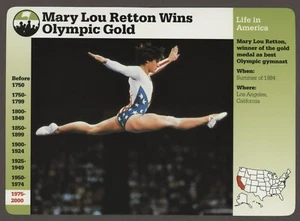 Mary Lou Retton Wins Olympic Gold 1984  Story of America History Card Life - Picture 1 of 1