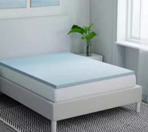 StyleWell Mattress Topper 2” Memory Foam Gel Infused Twin XL Breathable - Picture 1 of 3