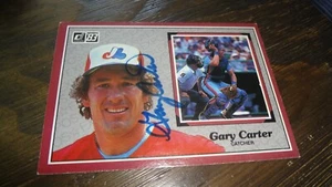 1983 DONRUSS OVERSIZED BASEBALL KARTE HANDSIGNIERT GARY CARTER - Bild 1 von 3