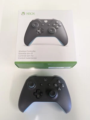 Microsoft Xbox Wireless Controller – Grey/Blue Works Great CLEAN - Image 1 of 3
