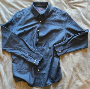 NWOT - Untuckit - Long Sleeve - Blue - Size L - Button Up - Picture 1 of 3