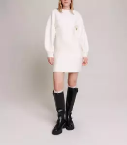 Maje Women's Dress Size 38 FR / M Jumper Dress Wool Blend MFPRO03057 - Picture 1 of 13