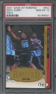 2001 SAGE HIT #R32 Eddy Curry Rarefied Gold PSA 10 #/500 - Picture 1 of 1