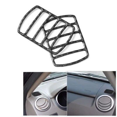 2 piezas para Suzuki Grand Vitara 2006-2013 desempañador de fibra de carbono cubierta de ventilación de aire embellecedor Foto 1 de 4