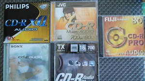 5 CD-R AUDIO JVC TX SONY FUJI PHILIPS- NEW & SEALED - Photo 1/6