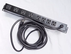 Wiremold Legrand Rackmount 8-Outlet Power Strip Model J08 - Picture 1 of 8