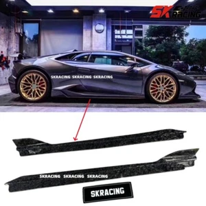 Fits Lamborghini Huracan LP580 LP610 Forge Carbon Fiber Sideskirts Step Lip - Picture 1 of 19