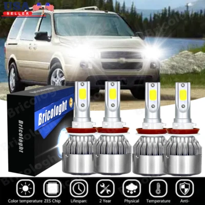 Kit combinado de bombillas de faros LED de haz alto y bajo para Uplander 2005-2009 6000K P Foto 1 de 4