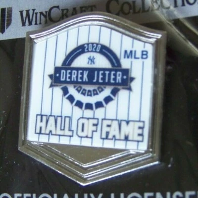 2020 Derek Jeter NY New York Yankees pin - Hall of Fame HoF pinstripe c39343 - Image 1 of 4