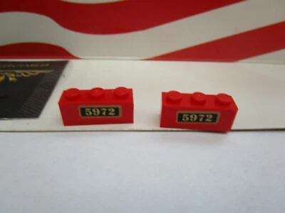 LEGO HARRY POTTER (2) ROJO 1x3 LADRILLO PARA HOGWARTS EXPRESS MOTOR COCHE SET 4841   Foto 1 de 3