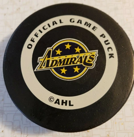 AHL Norfolk Admirals Classic Gold Stars Official Game Puck Cover