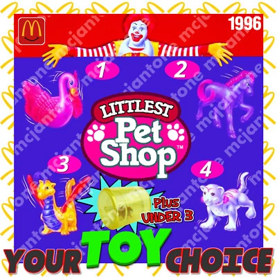 McDonald's 1996 Littlest Pet Shop hámster pequeño LPS ANIMAL Kenner TU ELECCIÓN DE JUGUETE Foto 1 de 3
