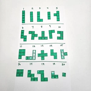 Pieza de juego de repuesto Mattel Blokus VERDE U Pick Single - Imagen 1 de 3