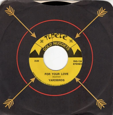 THE YARDBIRDS ~ For Your Love ~ DEEP PURPLE ~ Hush~ Rare 1989 US 7" vinyl single - Image 1 of 2