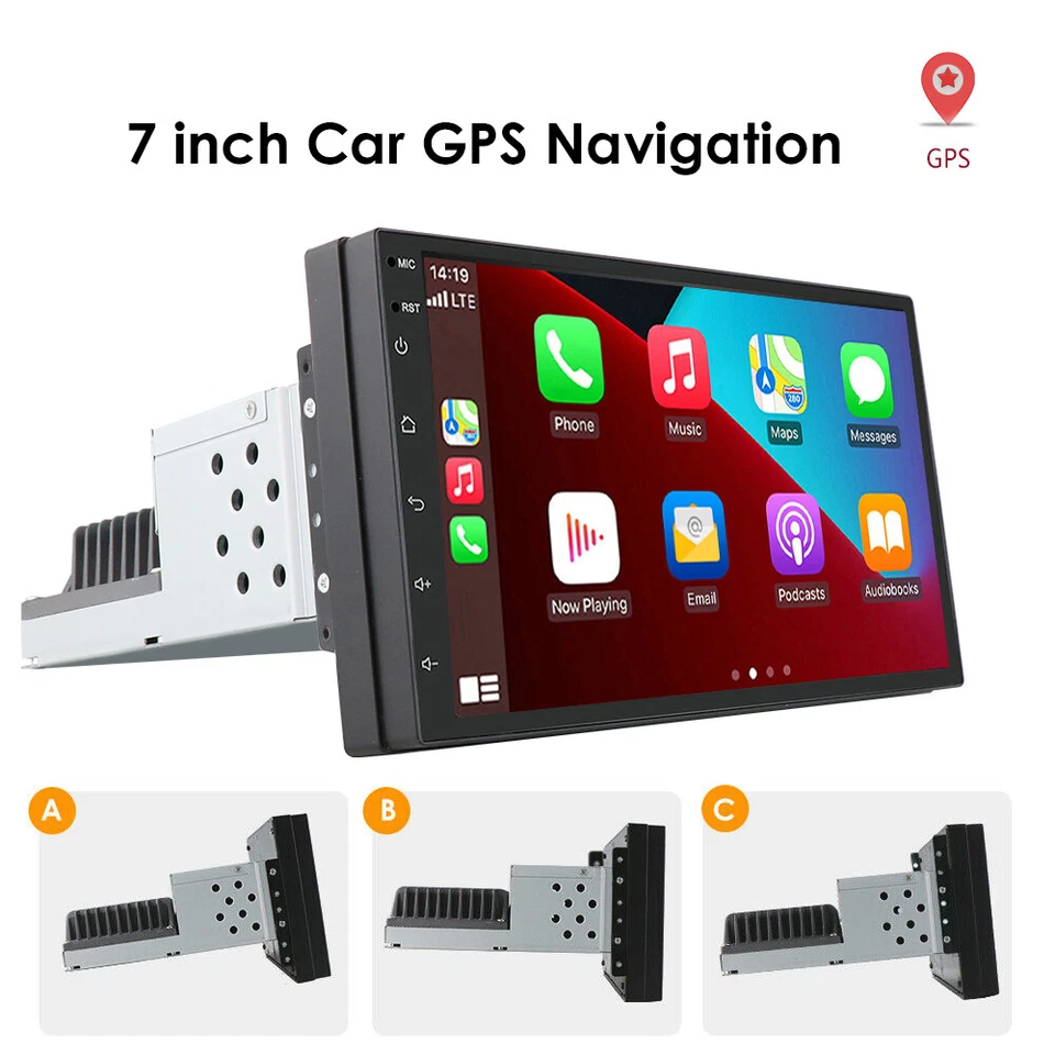 7" Car Radio Apple/Android 11 Carplay BT Car Stereo Headunit Single 1Din 2+32GB - Image 1 of 4