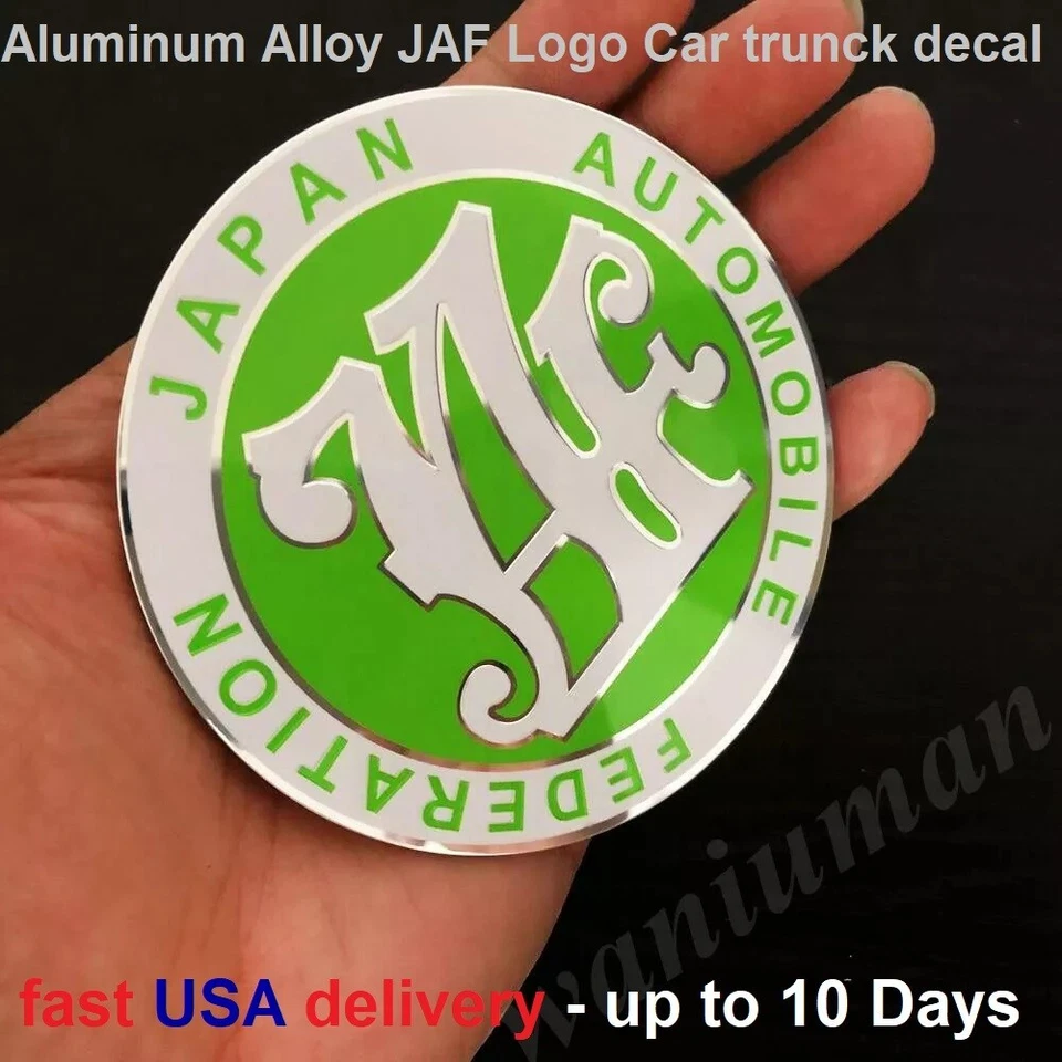 Pegatina calcomanía emblema carrocería carrocería carrocería Japón JAF aluminio 3D JAF Foto 1 de 4