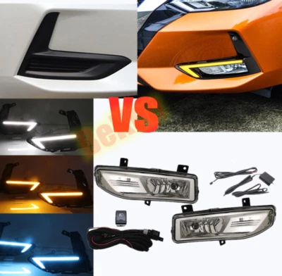 For Nissan Sentra 2020-2022 LED DRL Daytime running lights with bulbs H Kit fit - Image 1 of 4