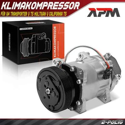 Compresor de Aire Acondicionado para VW Multivan V T5 Transporter Faetón Touareg - Imagen 1 de 4