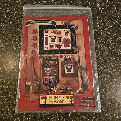 Gathering of Angels Wallhanging Quilt Pattern Debbie Mumm's The Word 22" x 19" - Image 1 of 2