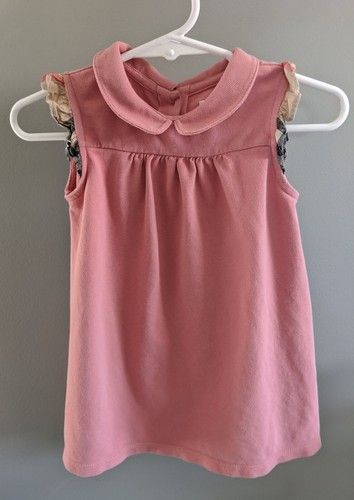 Vestito estivo senza maniche rosa Burberry bambino taglia 12 mesi