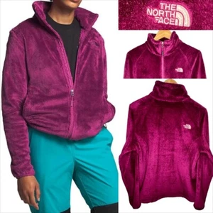 THE NORTH FACE Women’s Large Osito Jacket Full Zip Fleece Coat Purple Pink Berry - Picture 1 of 24