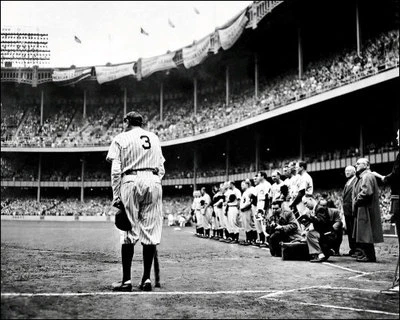 Babe Ruth Farewell Photo 8X10 - New York Yankees 1948 - Image 1 of 4