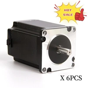 Big Promotion! 6PCS Stepper Motor 4.6N.m 1.35V 4.5A 86x78mm φ14mm shaft 2Phase - Picture 1 of 14