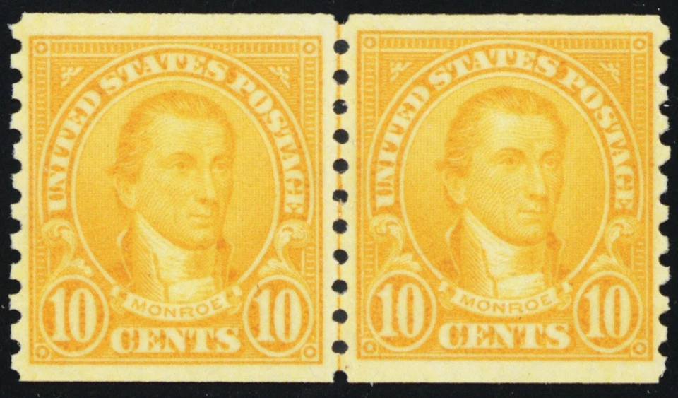 603, como nuevo excelente par de líneas de bobina NH 1¢ - UNA GEMA - Stuart Katz Foto 1 de 1